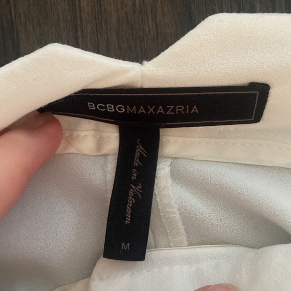 BCBG Max Azria Cream Trouser/Suit Pants - Picture 2 of 6